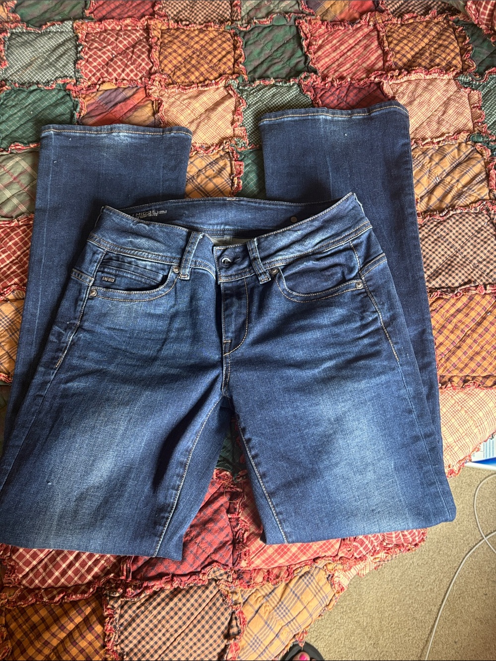 G-Star Raw midge Saddle  Dark Blue Skinny Jeans